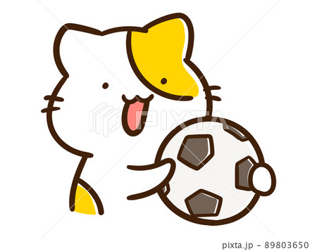 可愛いサッカーボールのイラスト素材