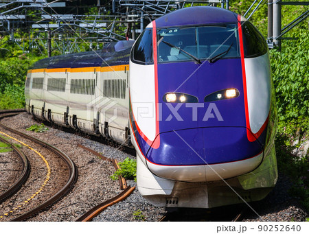 山形新幹線つばさの写真素材