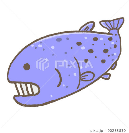 深海魚 イラスト かわいいのイラスト素材