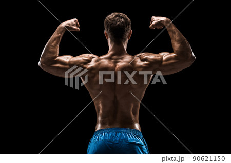 Male fitness model with a perfect body like an - Stock Photo [97921028]  - PIXTA