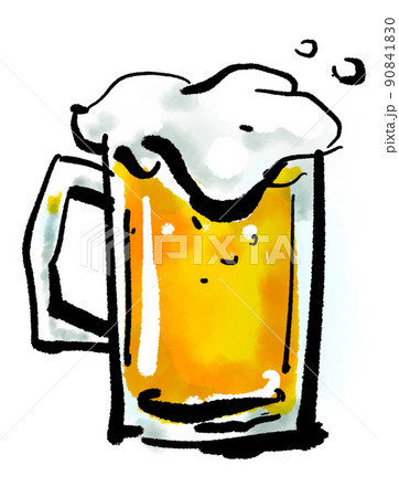 生ビールのイラスト素材