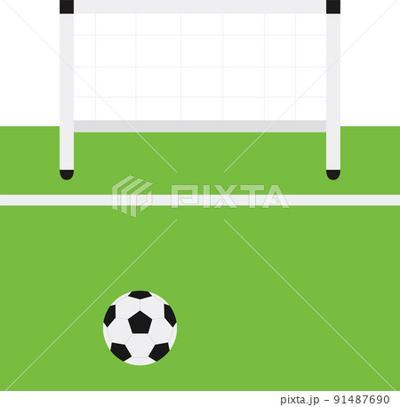 サッカーゴールのイラスト素材集 ピクスタ