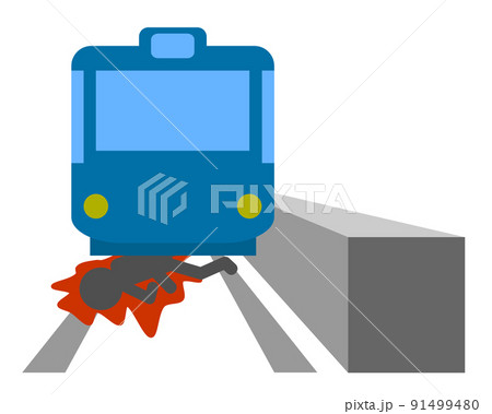 電車 正面 列車のイラスト素材