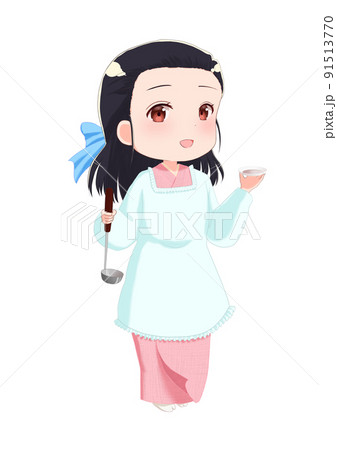 割烹着のイラスト素材