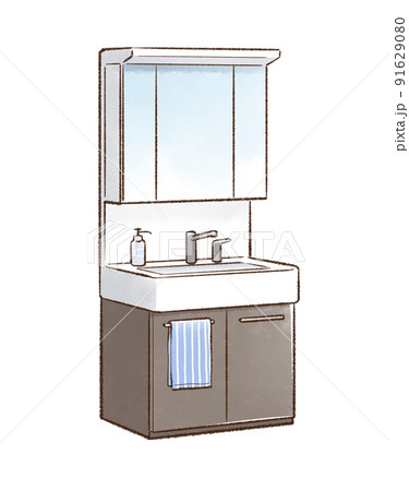 洗面台のイラスト素材