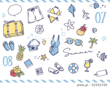 女性 旅行 オシャレ かわいいのイラスト素材