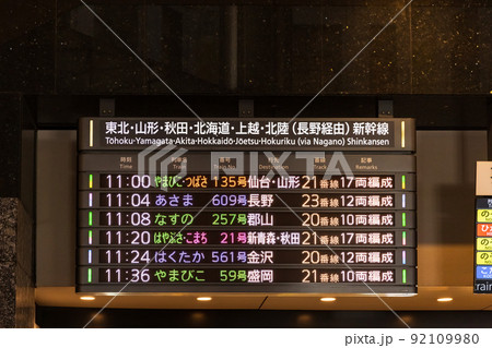 新幹線案内板 新幹線案内板の写真素材 - PIXTA