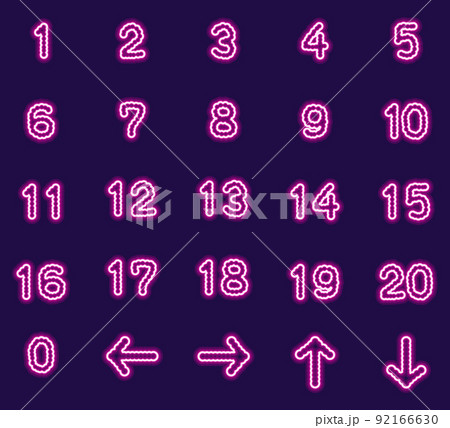 文字 フォント カラフル ポップ 可愛い 数字のイラスト素材 文字 フォント カラフル ポップ 可愛い 数字のイラスト素材