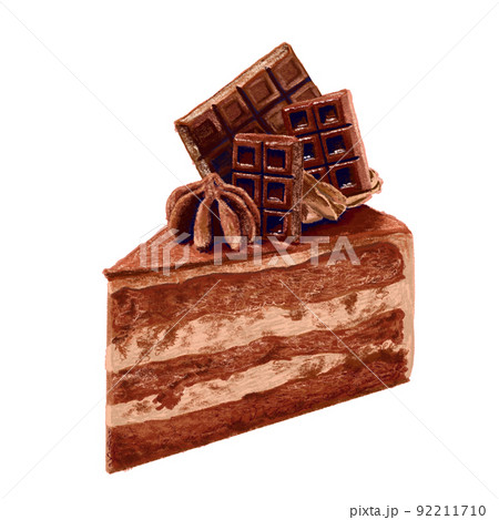 チョコレートケーキのイラスト素材集 ピクスタ