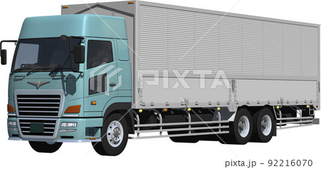 大型トラックのイラスト素材
