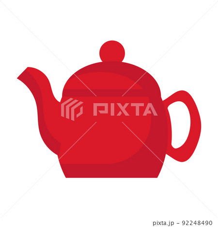 Copper desert tea pot, antique metal teapot isolated on white background,  antique kettle, golden teapot, metal teapot, Chinese teapot on white  background, antique teapot, golden teapot, metal kettle. Stock Photo