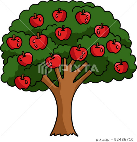 林檎の木のイラスト素材
