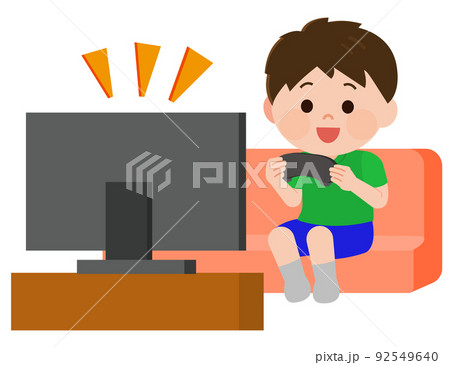 テレビゲームのイラスト素材