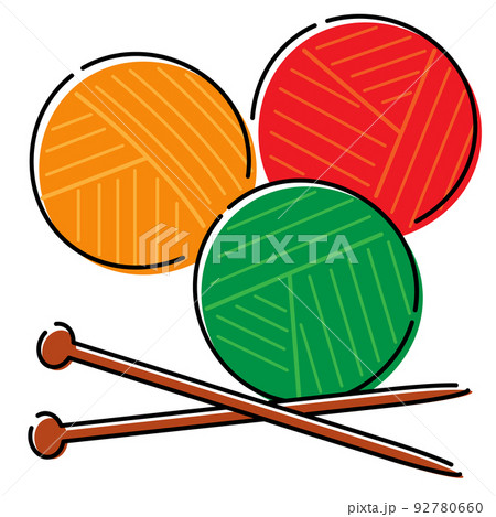 毛糸のイラスト素材集 ピクスタ