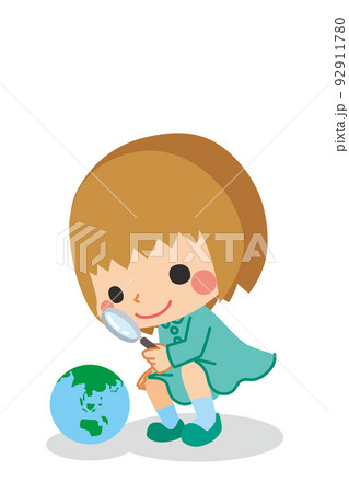 小さい女の子のイラスト素材