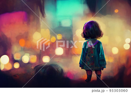 寂しい夜のイラスト素材