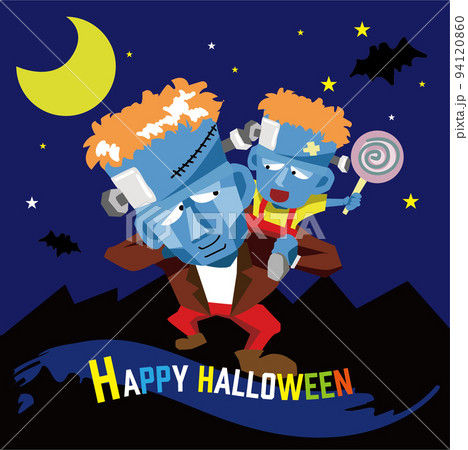 フランケン イラスト かわいいのイラスト素材