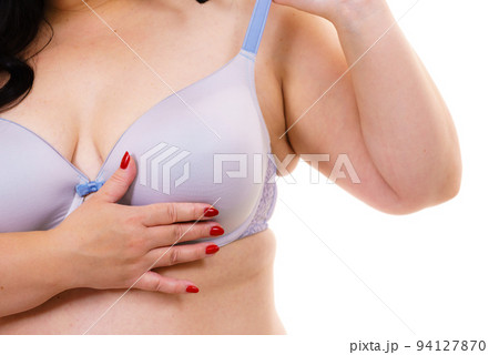 Woman big breast wearing bra - Stock Photo [66639803] - PIXTA