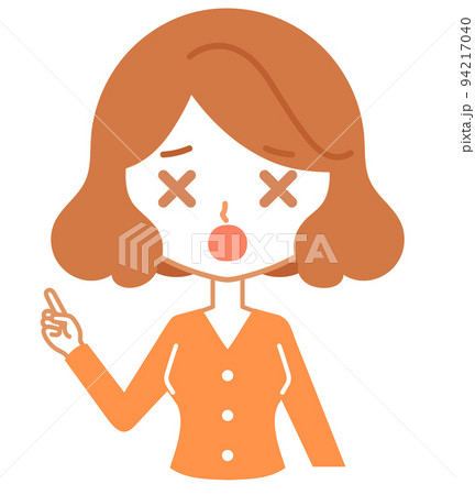 びっくり目のイラスト素材