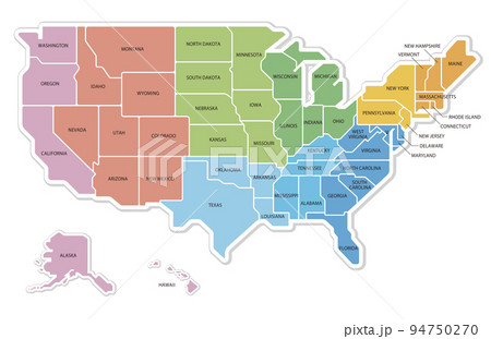 ニューヨーク ニューヨーク州 アメリカ 地図の写真素材 - PIXTA