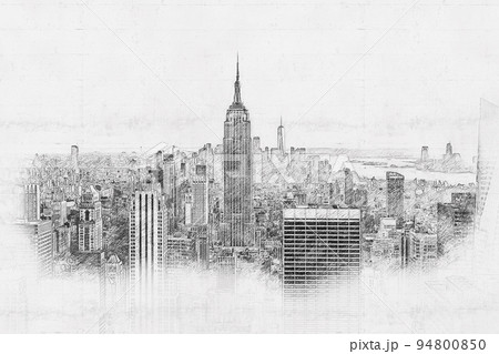 エンパイアステートビルのイラスト素材 - PIXTA