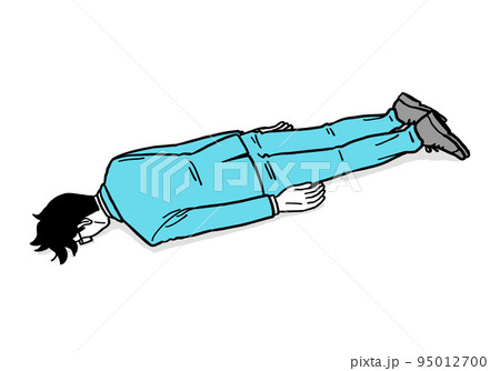 うつ伏せのイラスト素材集 ピクスタ