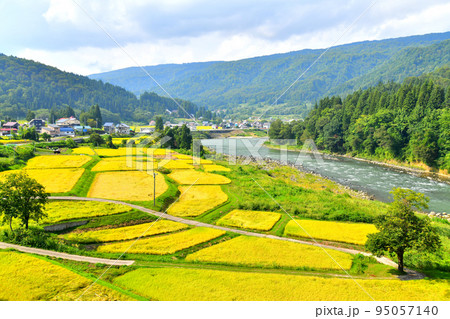 千曲川 風景の写真素材 - PIXTA