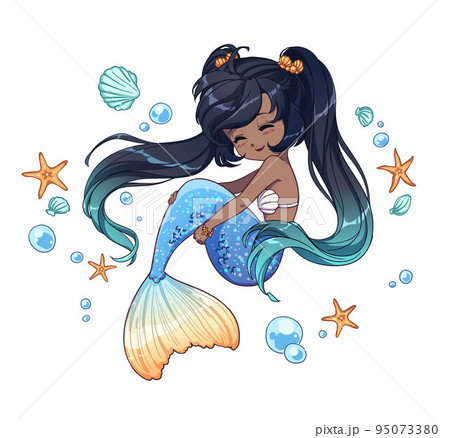 人魚姫 可愛いのイラスト素材