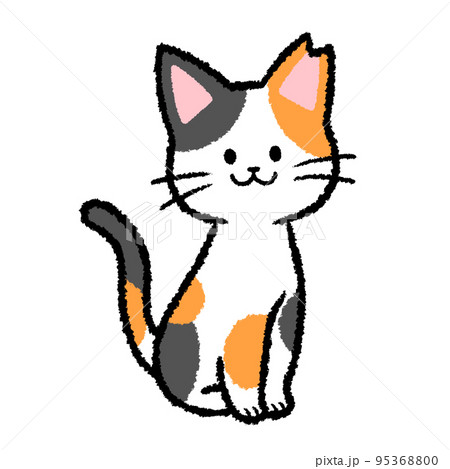 猫 動物 三毛猫 さくら猫のイラスト素材 - PIXTA