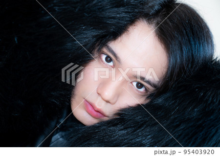 眉毛 面白いの写真素材