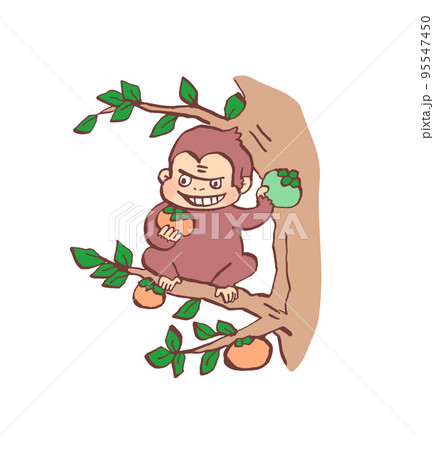 さるかに合戦 イラストのイラスト素材