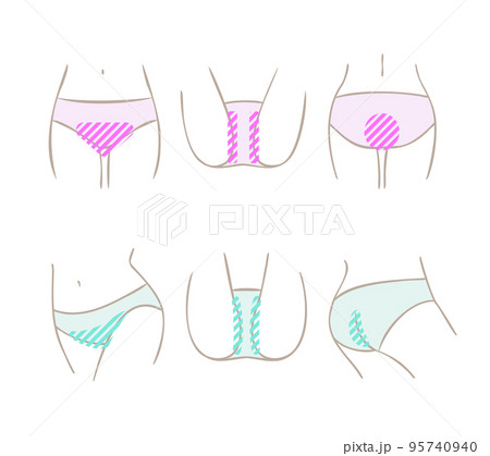 Sexy female underwear model - Stock Illustration [42033019] - PIXTA