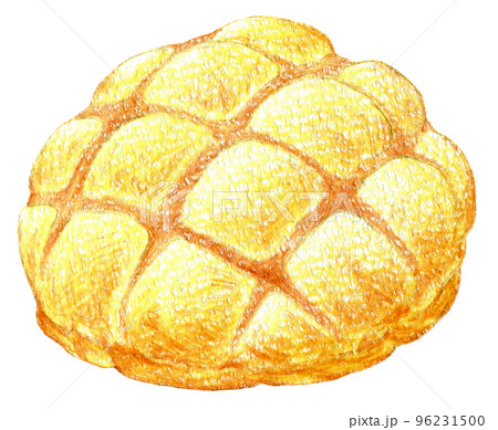 パン 菓子パン 食べ物 色鉛筆画のイラスト素材 - PIXTA