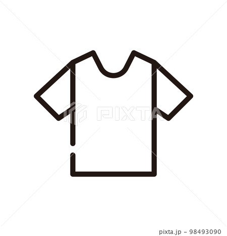 Short-sleeved baseball shirt / T-shirt template - Stock Illustration  [70016363] - PIXTA