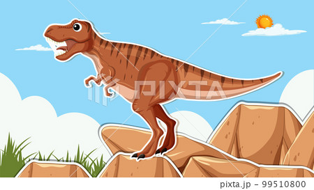 Dinossauros dos desenhos animados. Baby dino animais pré-históricos.  Coleção de vetor de dinossauro bonito imagem vetorial de  tartila.stock.gmail.com© 218943660