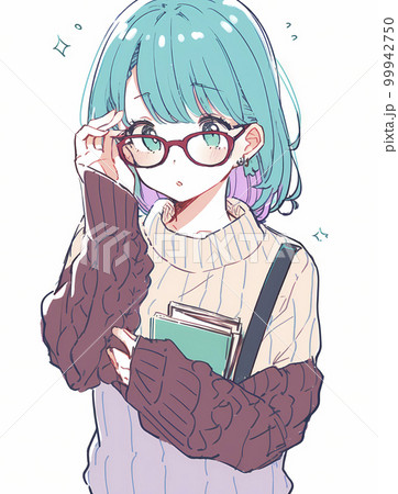 メガネっ子の写真素材 - PIXTA