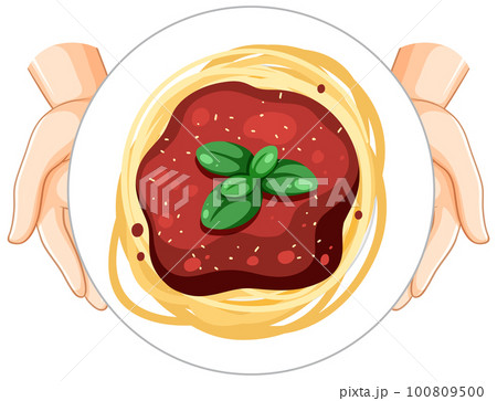 Italian Pasta Spaghetti and Noddles Types Set - Stock Illustration  [103940642] - PIXTA