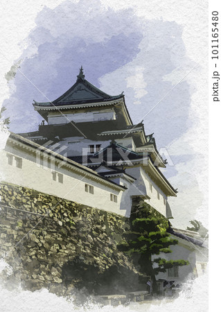 和歌山城 城のイラスト素材 - PIXTA