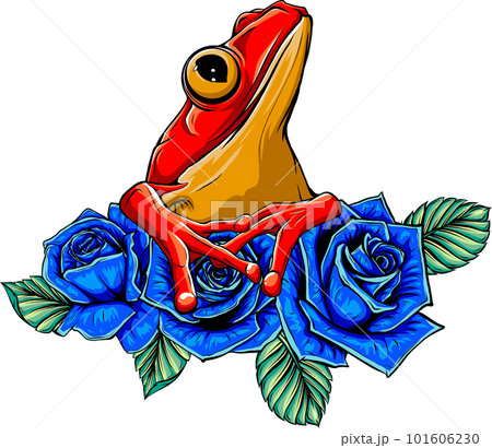 Realistic frog illustration - Stock Illustration [77674288] - PIXTA