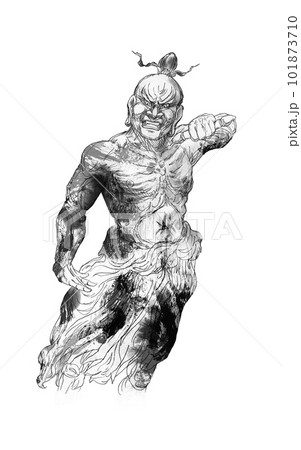 金剛力士像阿形のイラスト素材 - PIXTA