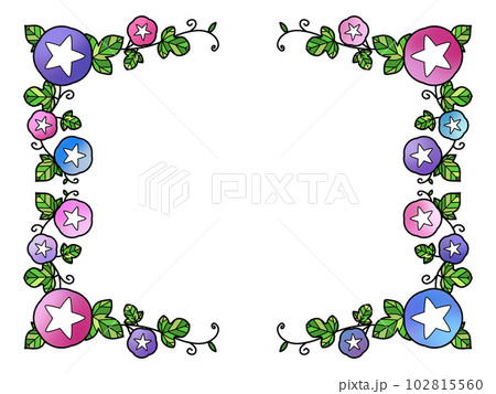ステンドグラスのアサガオのイラスト素材 - PIXTA