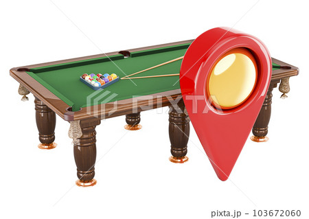 Trilha De Snooker Court Billiards Ilustração Stock - Ilustração de