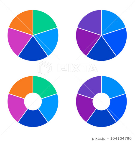 5分割のイラスト素材 - PIXTA