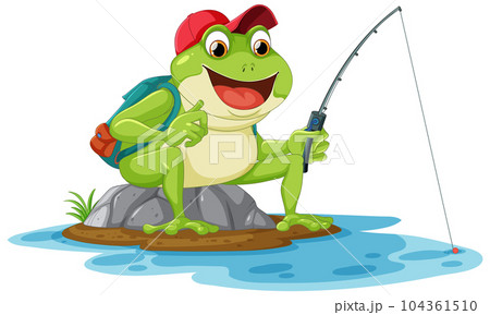 かえる釣りのイラスト素材 - PIXTA