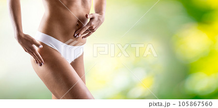 Concept for sexy girl wearing underwear - Stock Photo [18267201] - PIXTA