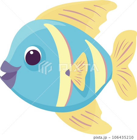カラフル魚のイラスト素材 - PIXTA