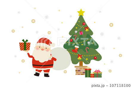 サンタ クリスマス サンタクロース ハートのイラスト素材 - PIXTA