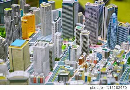 高層ビル群 ミニチュア 模型 東京の写真素材 - PIXTA