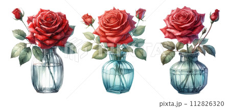 花 薔薇 バラ 花瓶のイラスト素材 - PIXTA