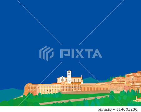 町並み 風景 イタリア アッシジの写真素材 - PIXTA